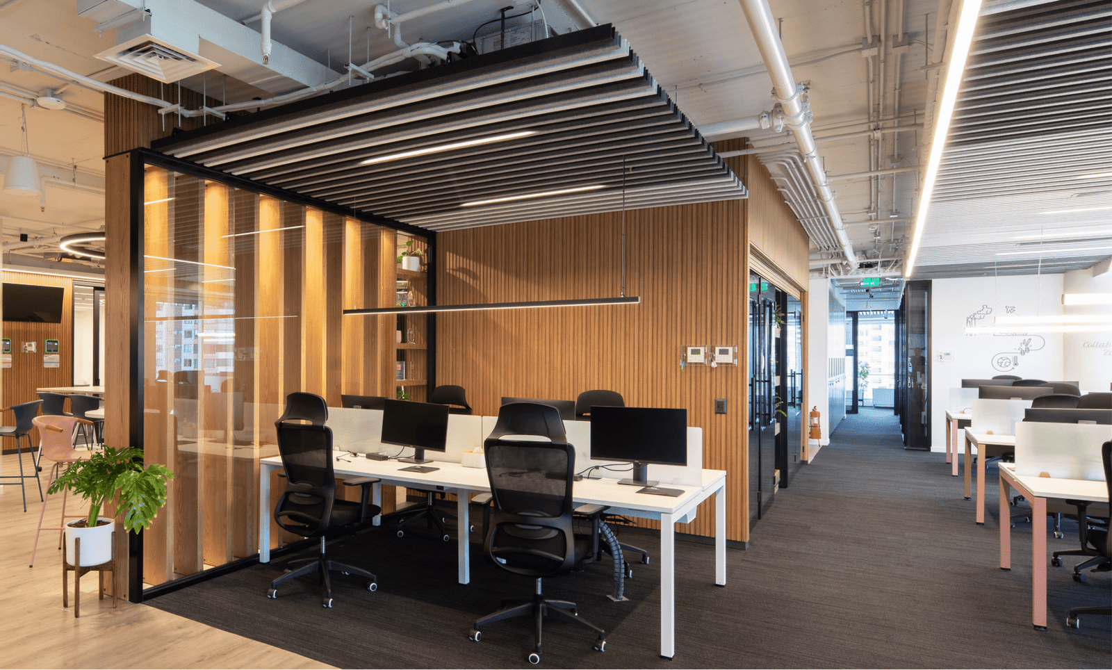 Oficinas Novo Nordisk, SCL | Arquitectura: FMZ Arquitectura | Lighting Design: Docevolts - Francisca Nicoletti