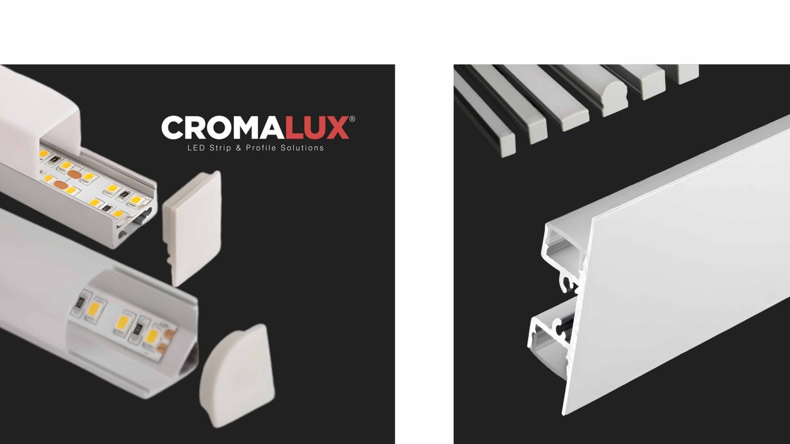 PERFILES DE ALUMINIO productos luminova cromatix chile iluminación cromalux