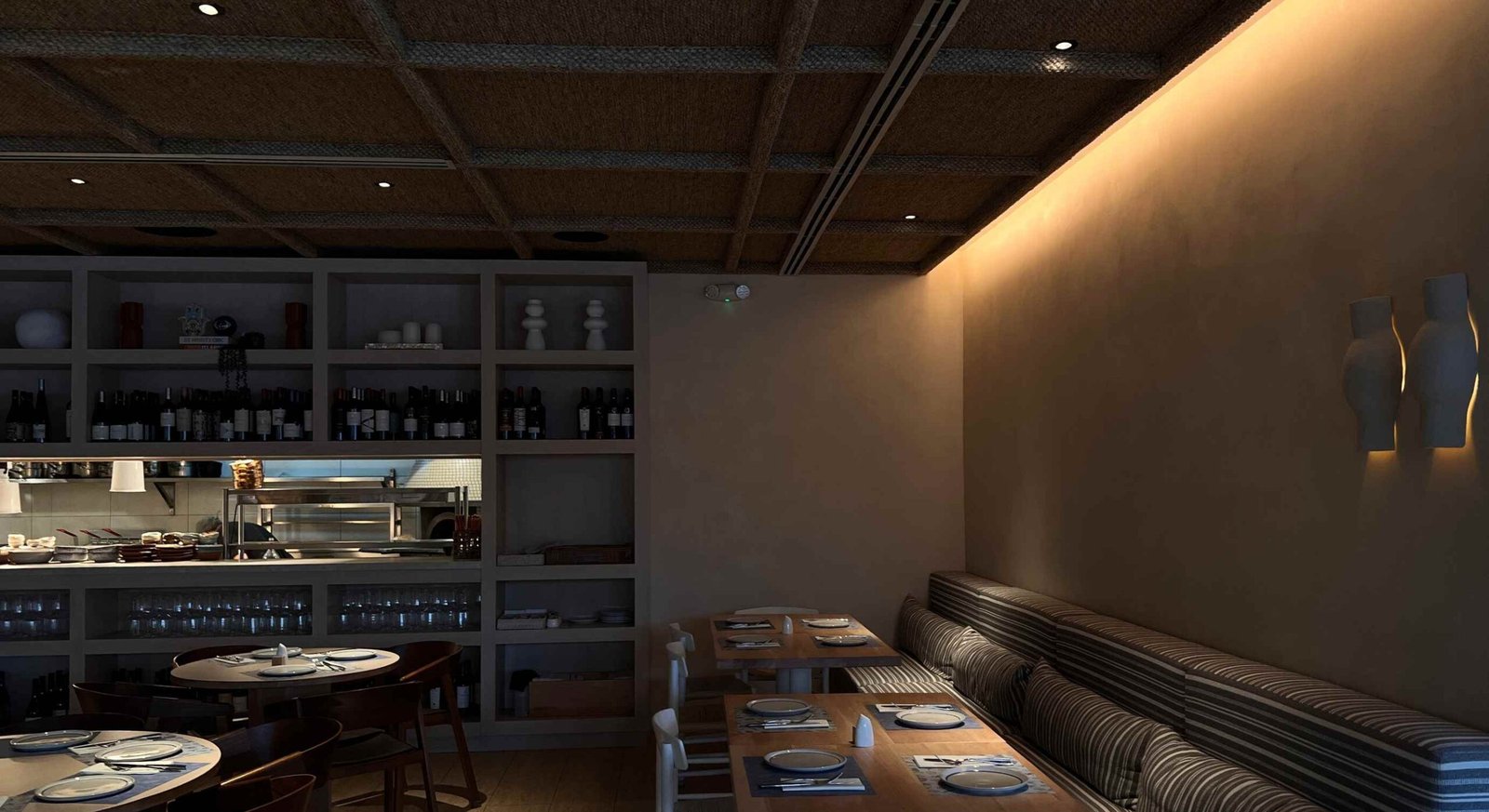 Restaurante Dagán | Arquitectura y Diseño: Costa Herrera Arquitectos | Lighting Design: CONTRALUZ