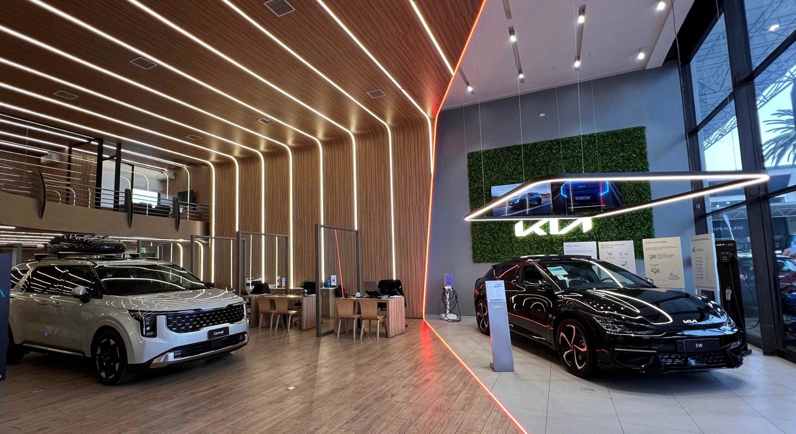 Showroom KIA Las Condes | Arquitectura: Índigo | Lighting Design: Concept Design Korea